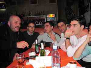 Out with the guys: Shonzo, me, Meskho, Irakli, Giorgi.